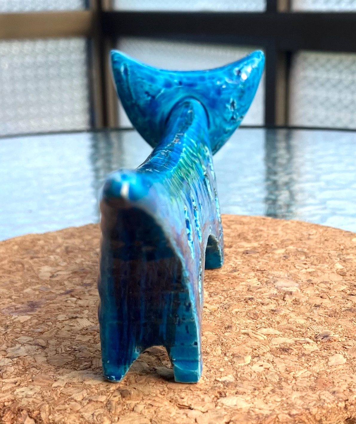 Flavia Bitossi Rimini Blue Cat Work Made In The Ceramic Workshop of Italy ##1-2