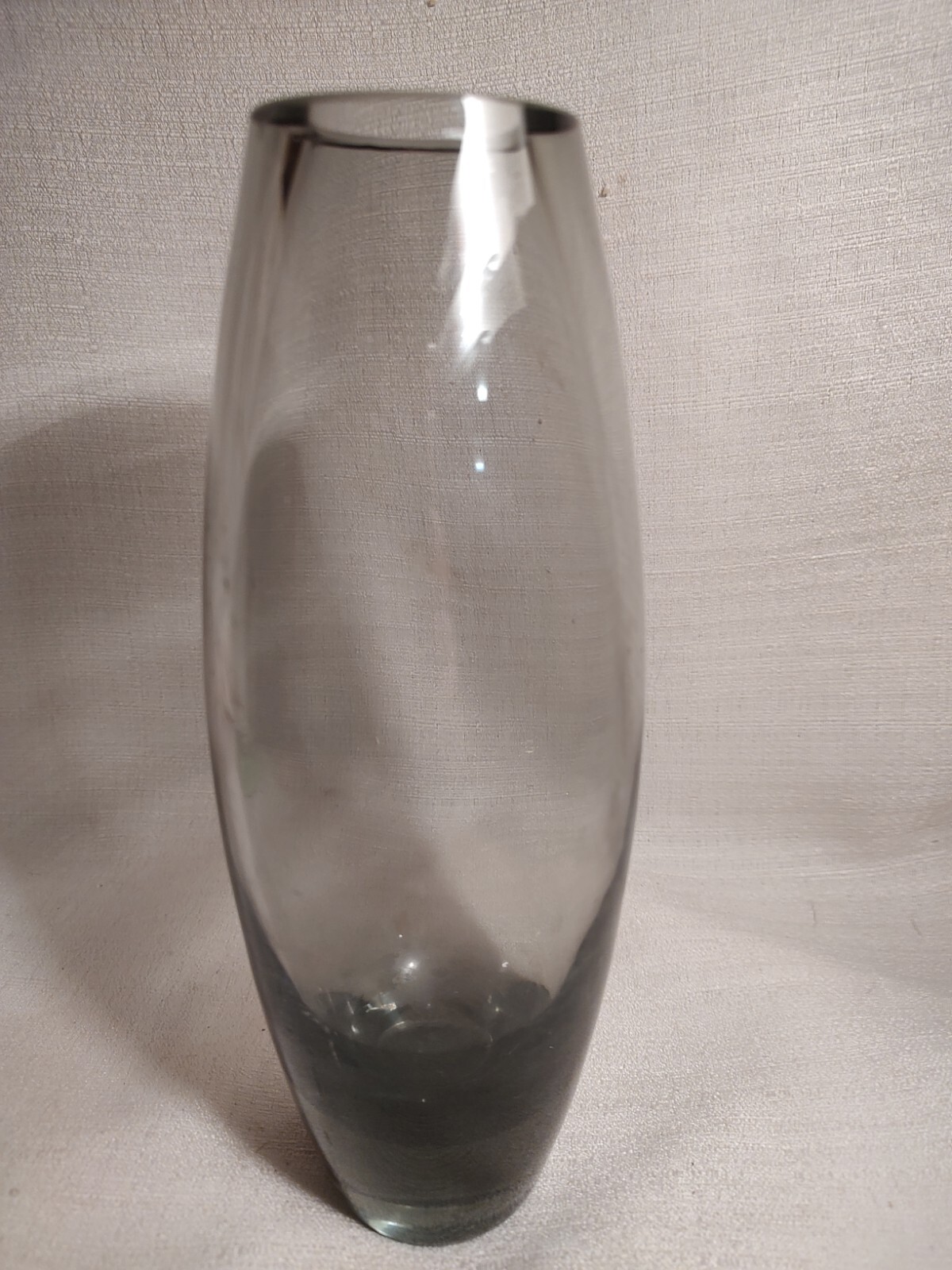HOLMEGAARD PER LÜTKEN SMOKE VASE SCANDINAVIAN SIGNED NUMBERE MCM VTG AS/IS READ