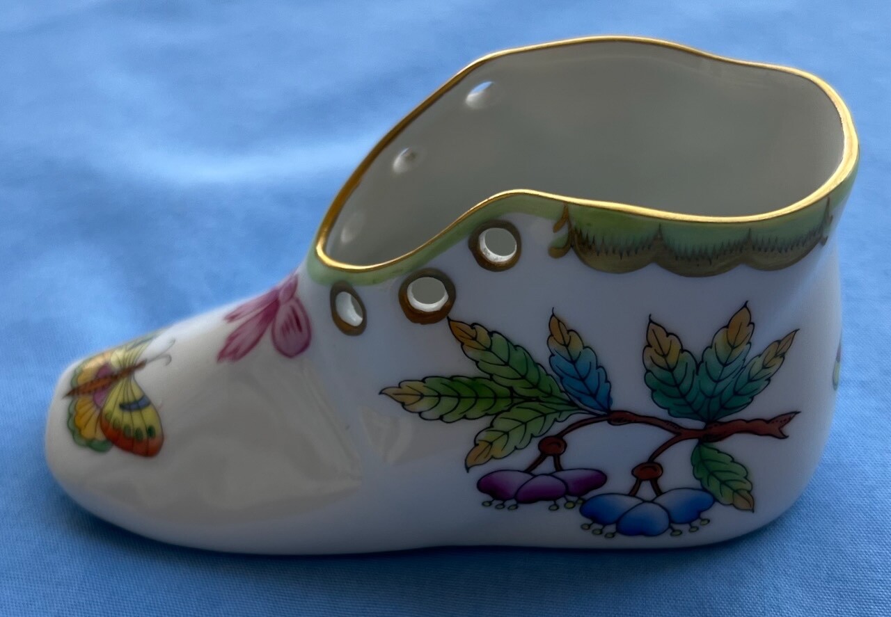 Herend Queen Victoria Figural Shoe Mint!