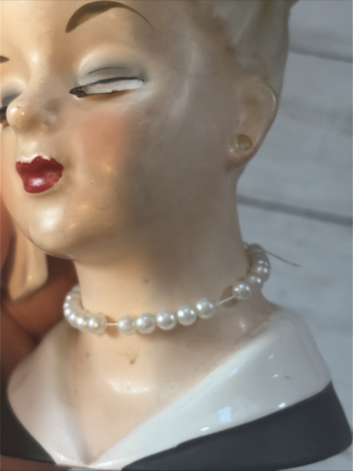 Inarco E-2006 Lady Head Vase See Photos READ Desc