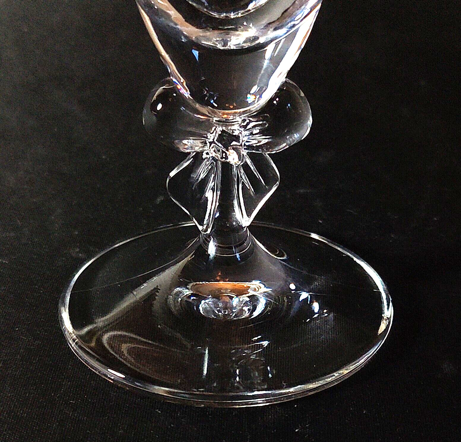 MIKASA HIGH SOCIETY BUD VASE, Blown Crystal w Bow, 9 1/4″, Made in Slovenia