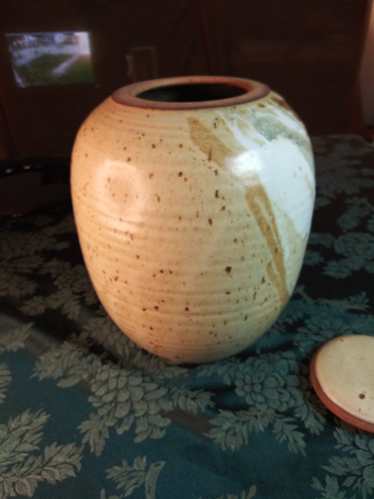 Lee Hazelgrove Large Studio Pottery Vessel Richmond VA Ceramic Art w Paperwork