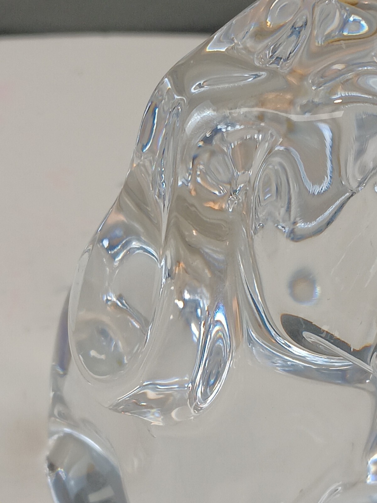 BACCARAT France Glass Crystal Hound Spaniel Dog Puppy 4.5″ Tall