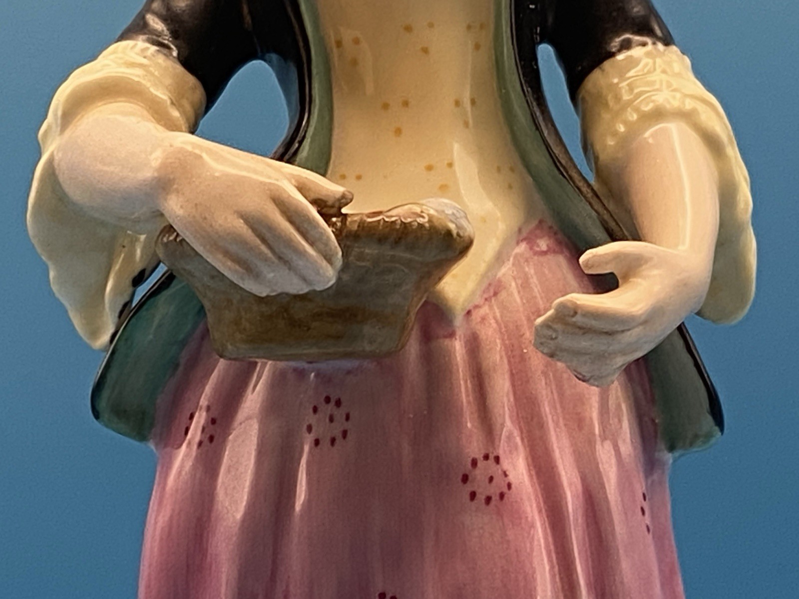 Antique Chelsea Derby Copeland Figurines The Sportsman & Mistress Vernon