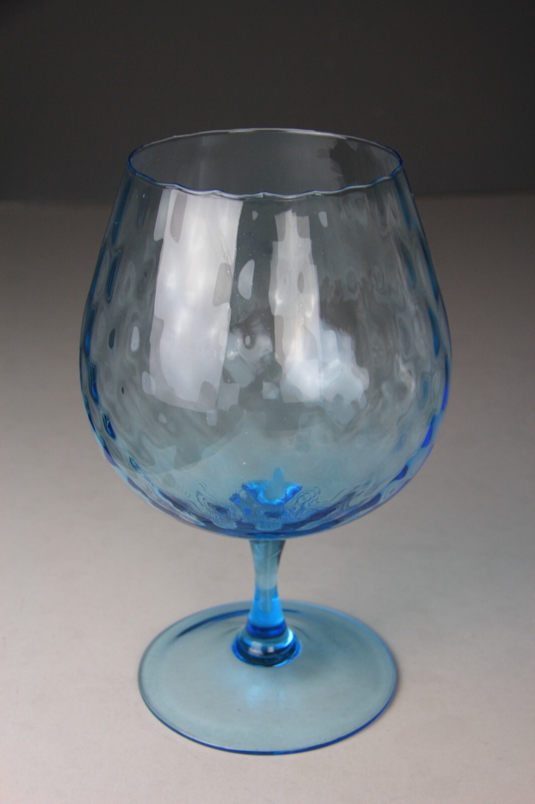 Mid Century Modern Italian Empoli Blue Optic Art Glass Vase