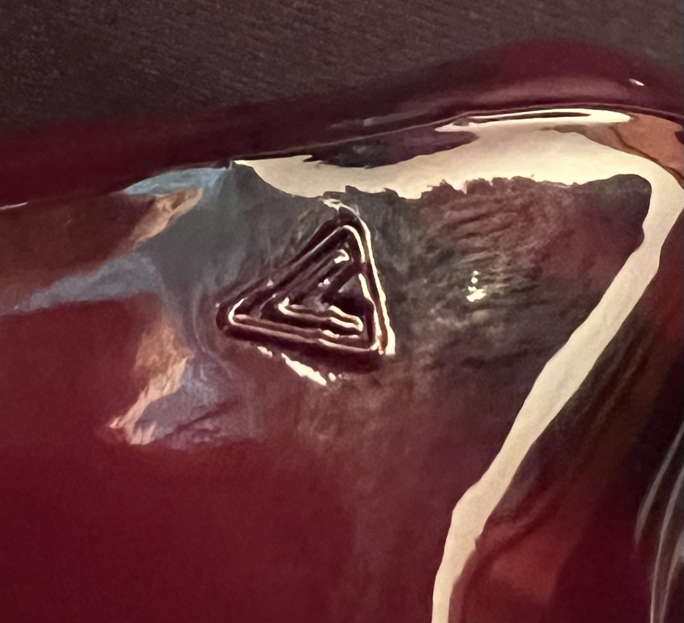 Viking Signed Ruby Red MAMA BEAR New Martinsville Mold Glass Figurine