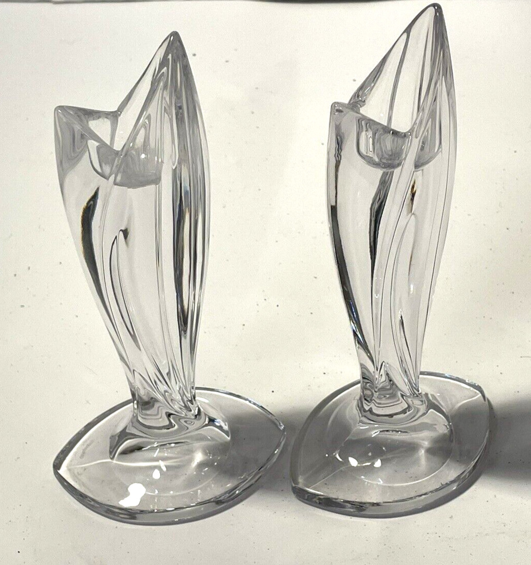 Candlesticks Vintage Waterford Crystal Palma Marquis 7″ Set of 2