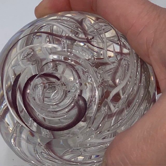 Vintage Langham England Glass Paperweight
