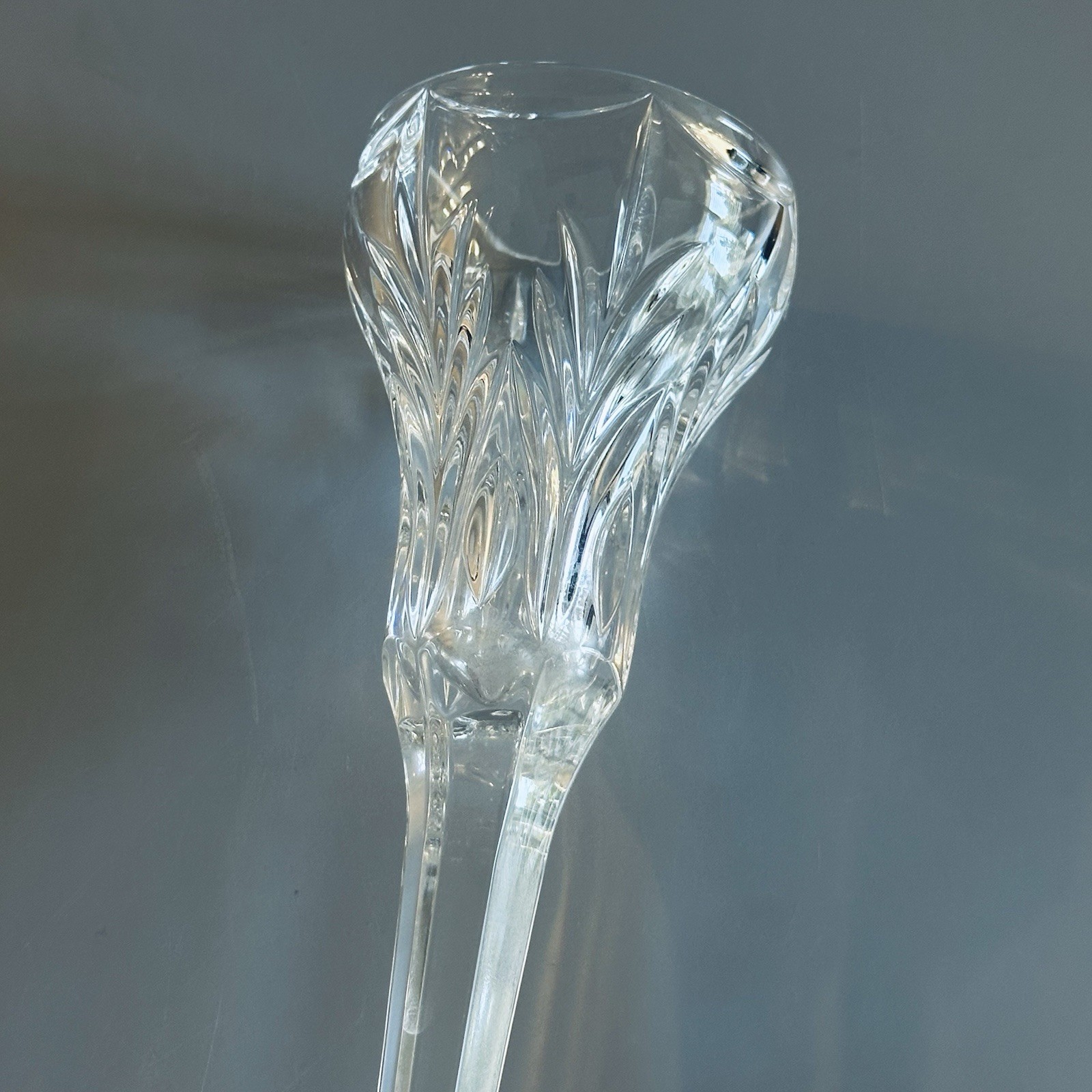 2 Marquis Waterford Crystal Canterbury Single Candlestick Holders Set Candle