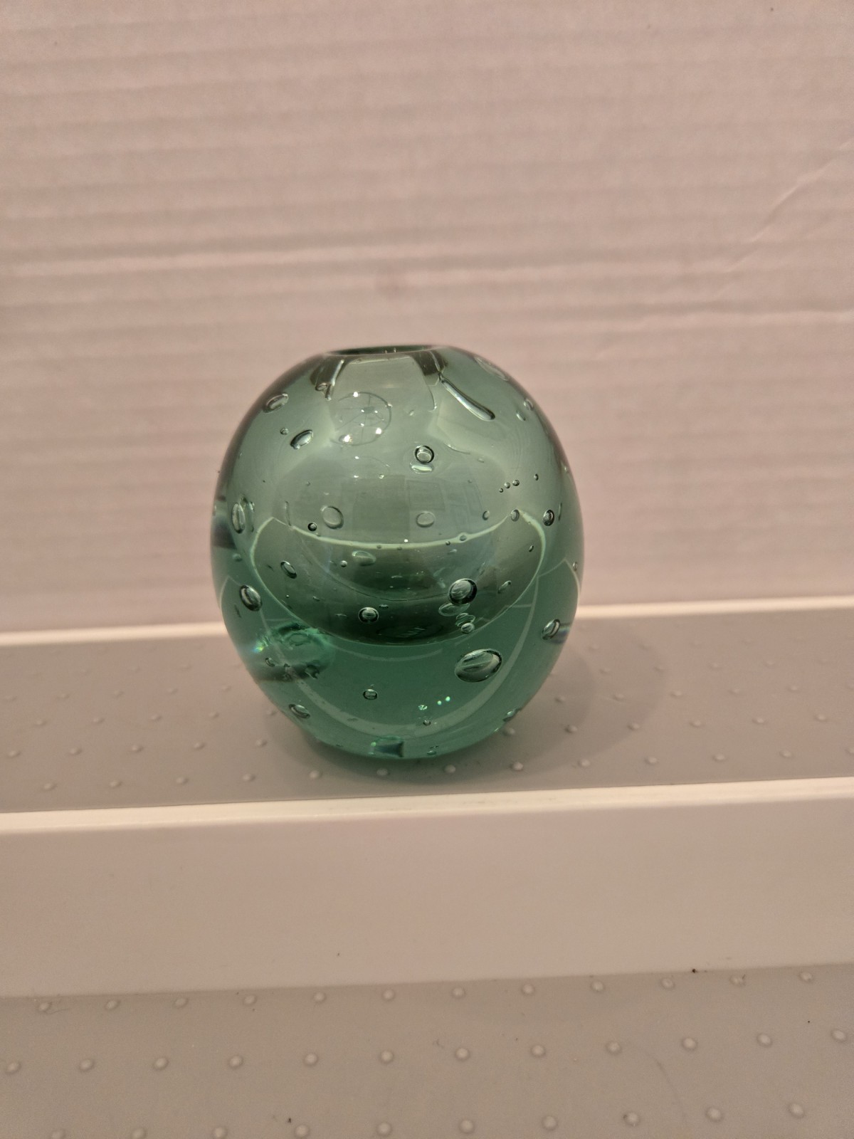 MMA Museum Of Modern Art Controlled Bubble Glass Candle Holder, Paperweight