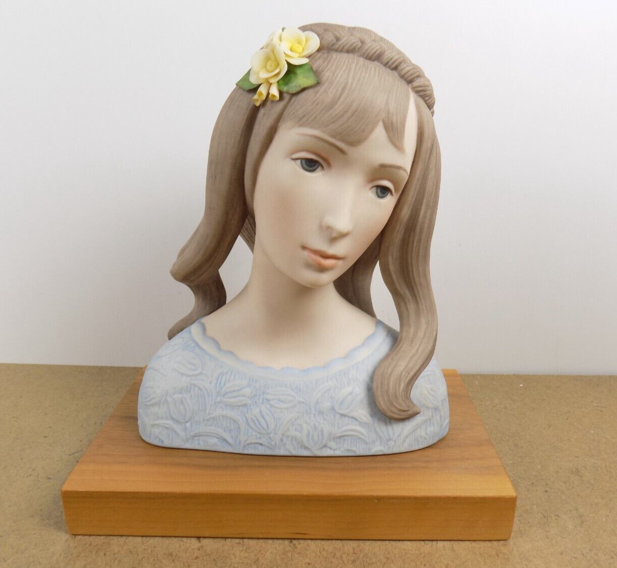 Laszlo Ispanky Porcelain Bust of Young Girl Limited Edition