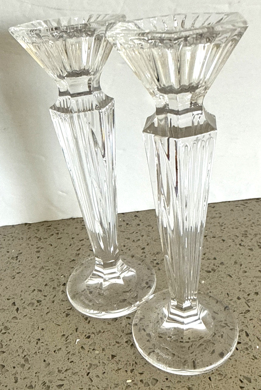 Marquis By Waterford Crystal Set of 2 Festivale Candle Holders 6″