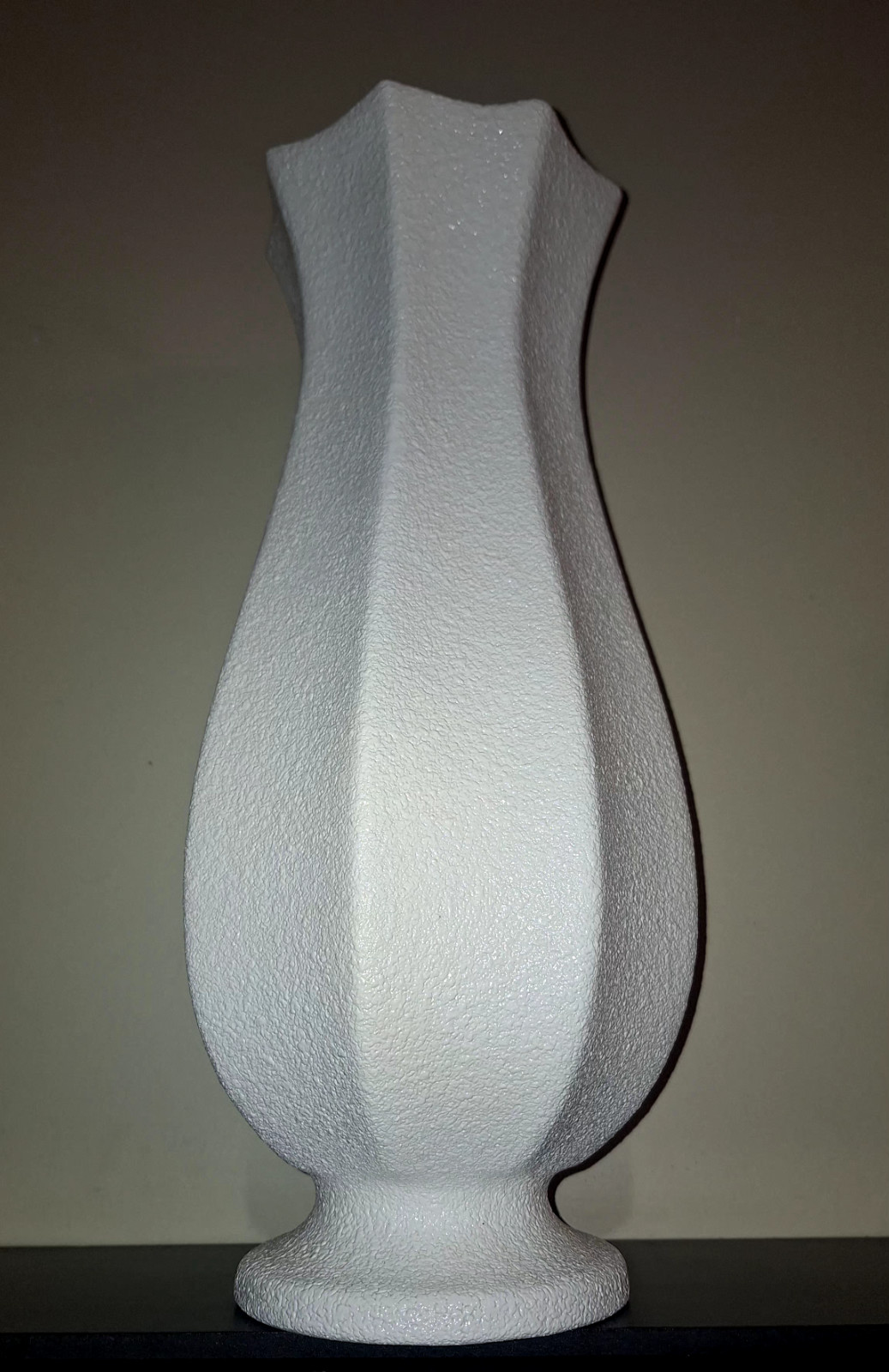 vintage mid-century royal Haeger 14 inch. White vase