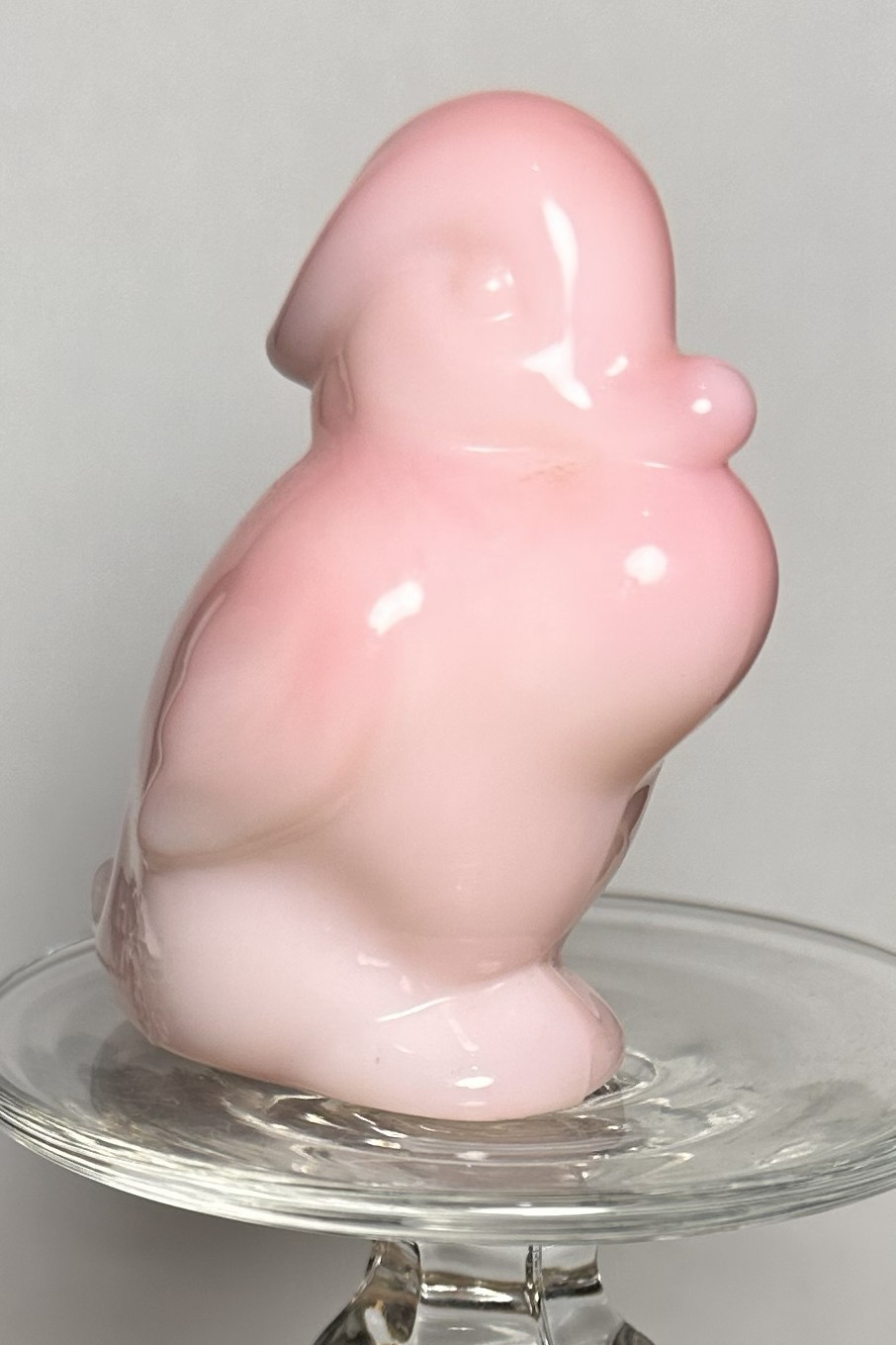 Fenton Heisey Rosalene Glass Wood Duckling Figurine HCA Stamped 348 of 450