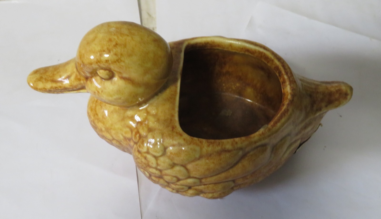 Haeger Duck #273 Planter Pot Made in USA Brown Vintage Collectible 7 1/2” x 4”