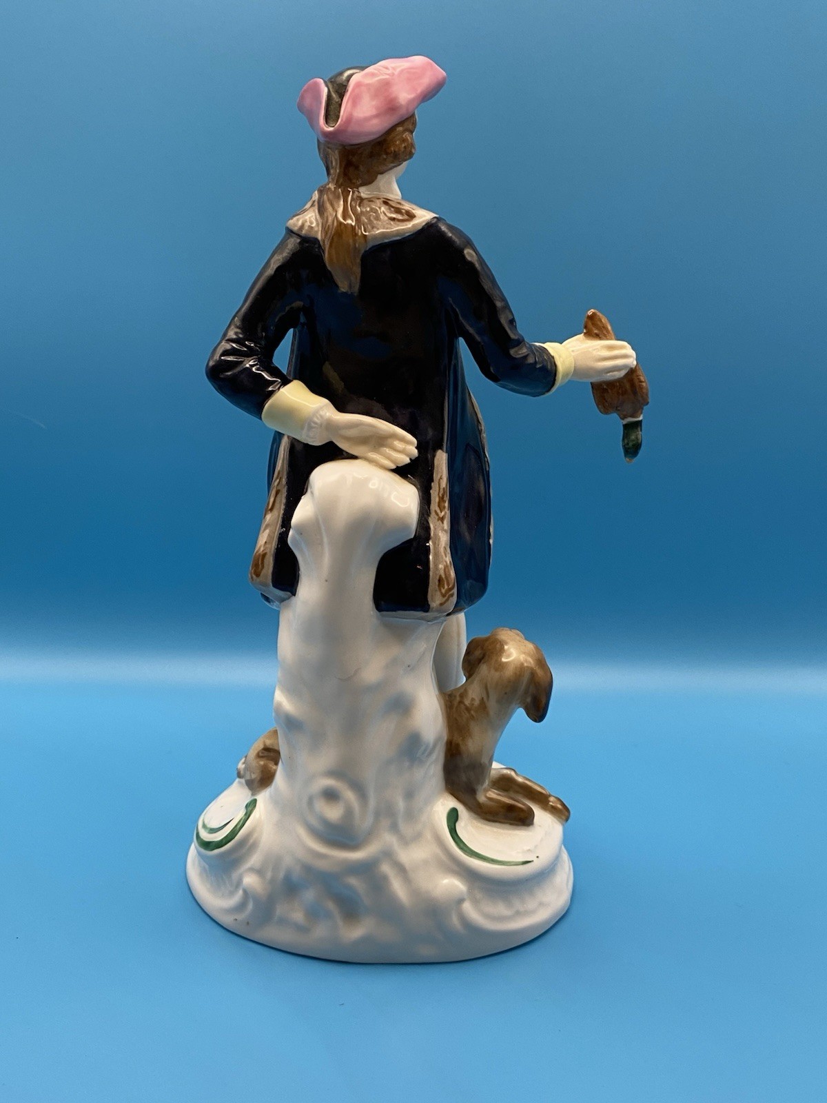 Antique Chelsea Derby Copeland Figurines The Sportsman & Mistress Vernon