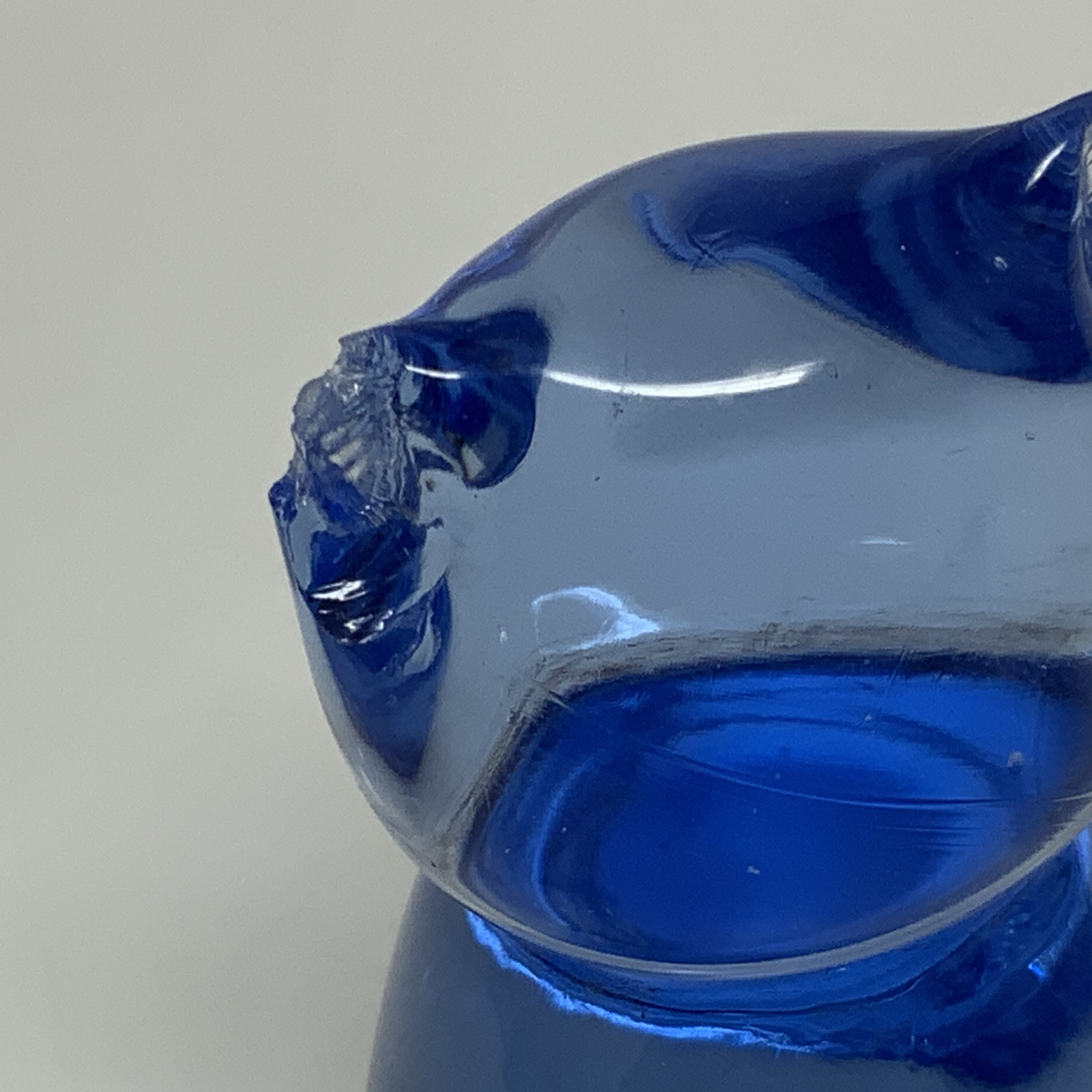 Lot Of 5 United States Commemorative Fine Arts Gallery Blue Glass Figurine