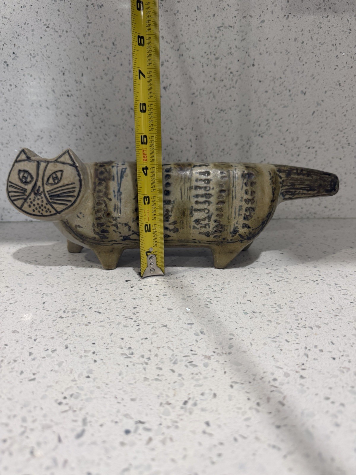 LISA LARSON GUSTAVSBERG SWEDEN MID CENTURY LARGE 13″ CAT 1957 STORA ZOO SERIES