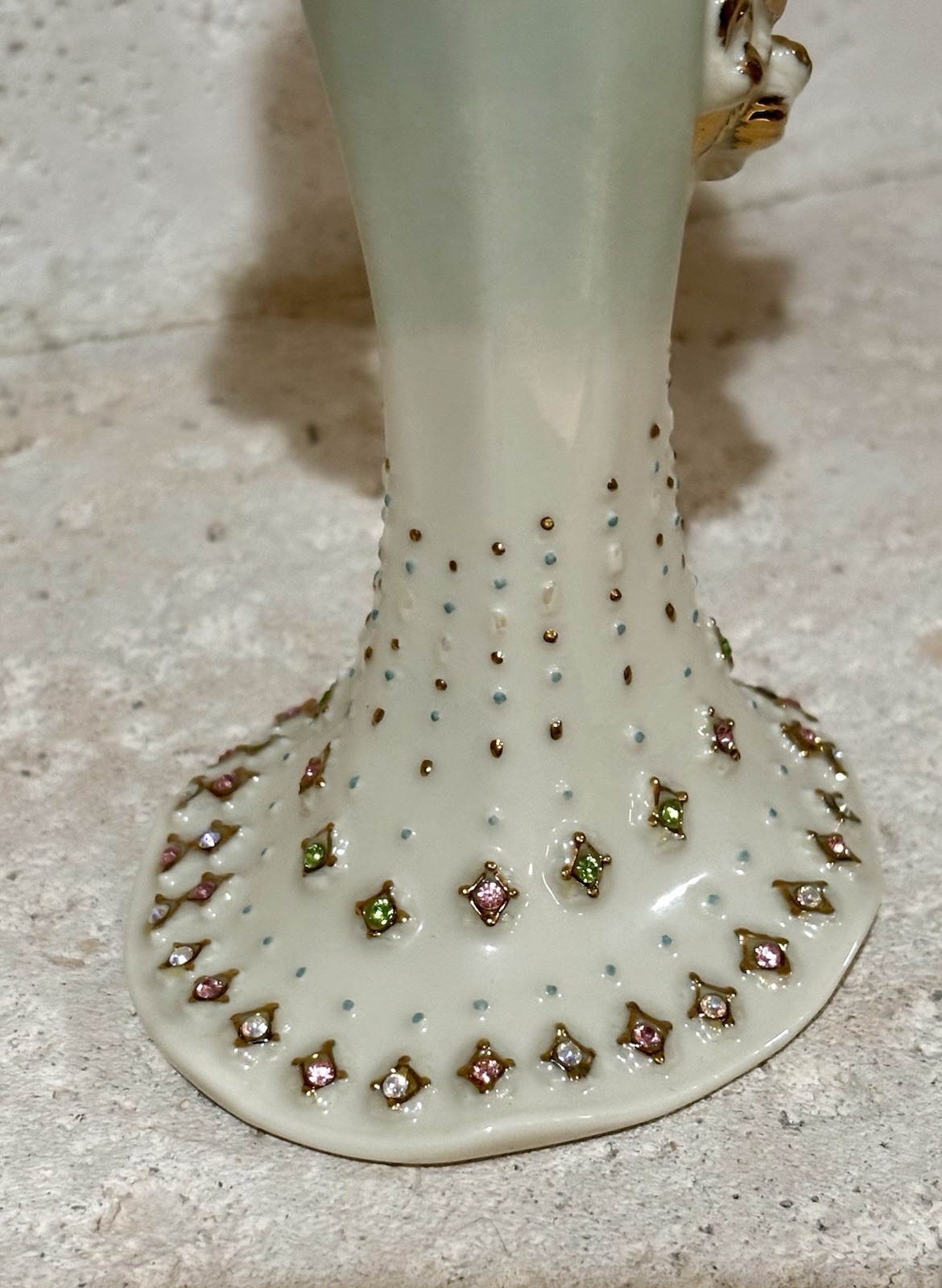 LENOX “A PERFECT LADY” Jeweled Porcelain Figurine Hand Painted Woman MINT COND