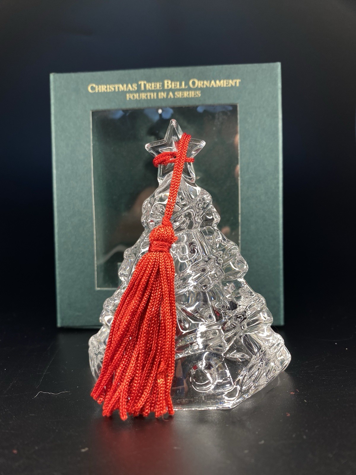Waterford Marquis Christmas Tree Bell 4th in Series with Box Made Germany 2003
