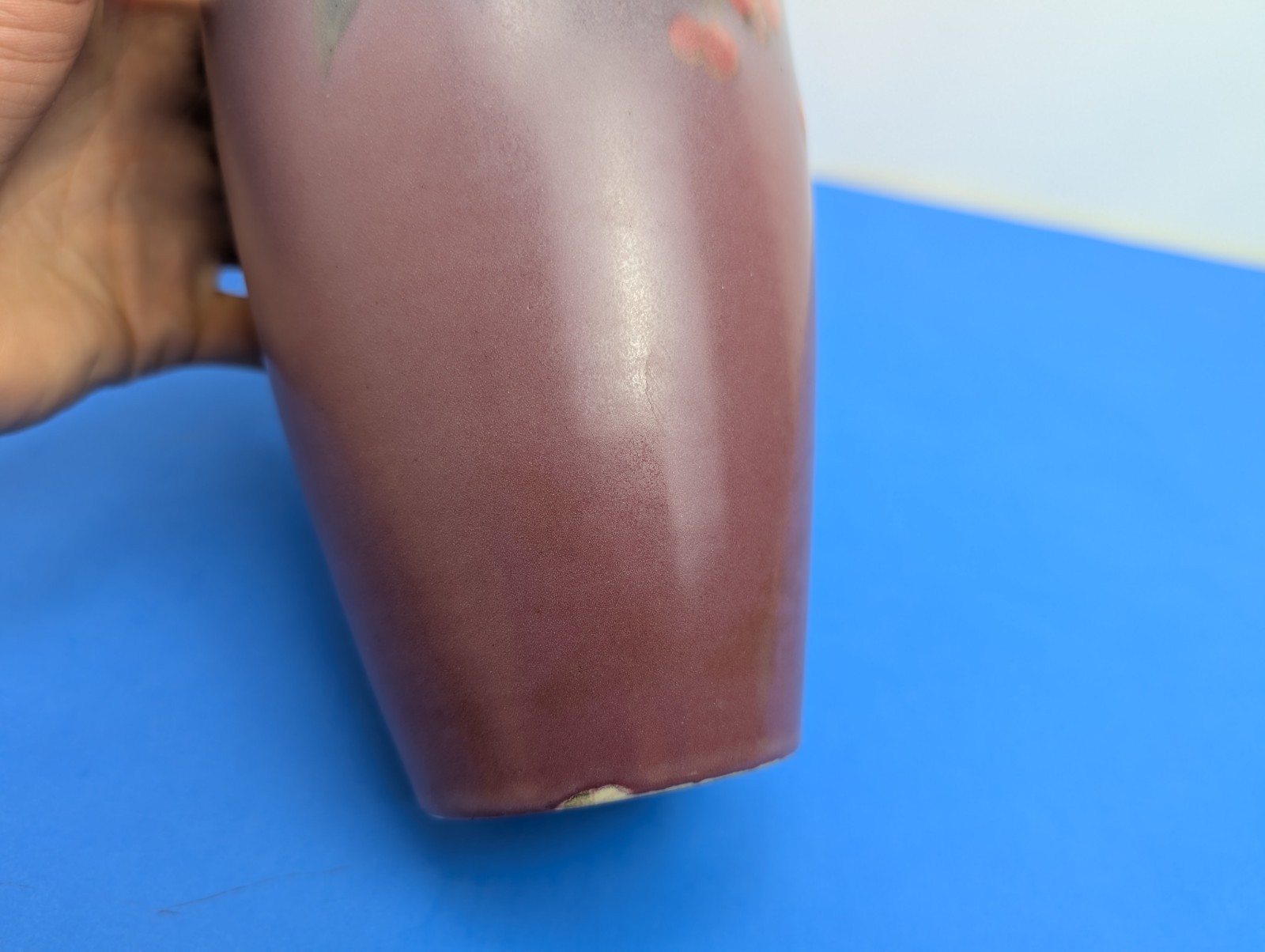 Rookwood Pottery Edward Diers Painted Cherry Branch Vellum Vase 8.75″ 614E 1927
