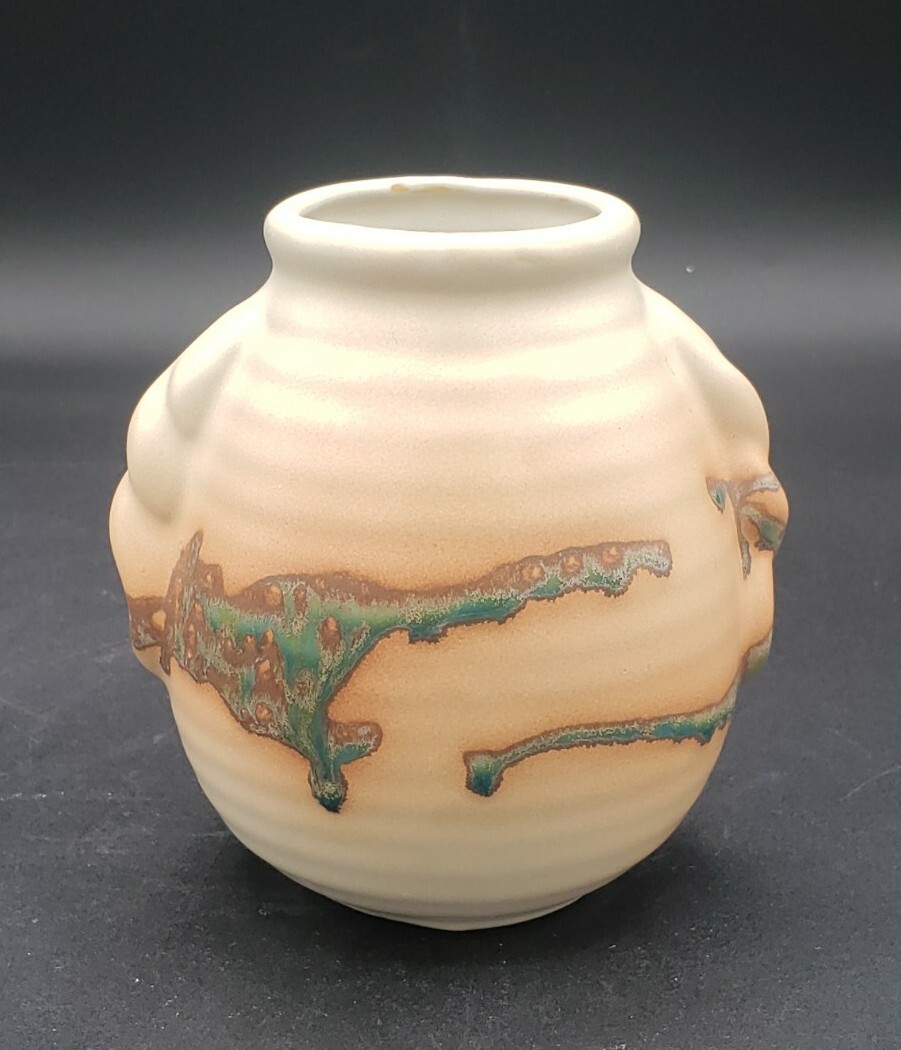 Vintage Pottery Art Vase Unique Drip Glaze Design Taiwan See Photos For Conditio