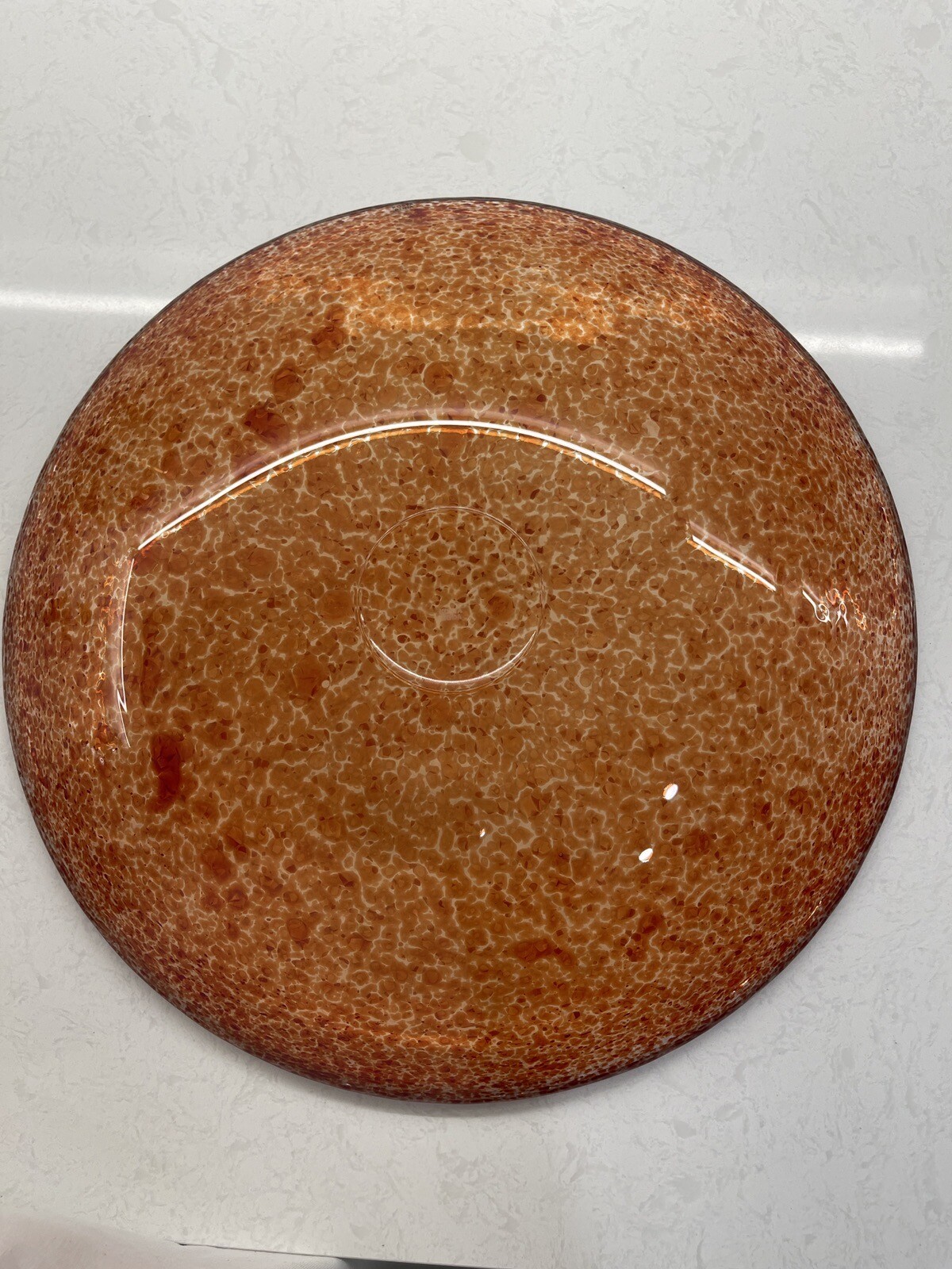 Kosta Boda Atoll Red Anna Ehner Design Large Plate / Bowl / No Original Box