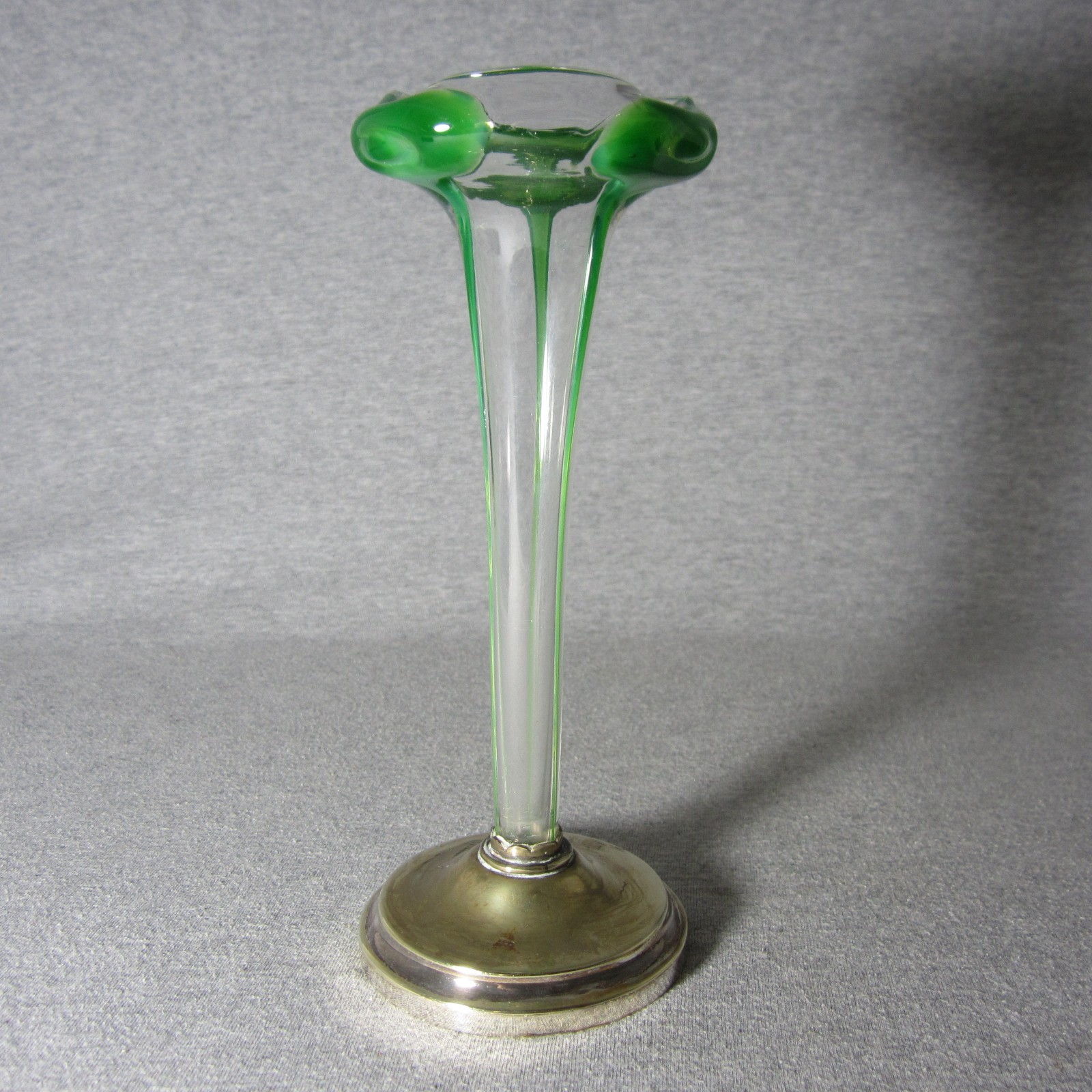 Stuart & Sons Vase Cairngorm Peacock Eye Art Nouveau Glass Stourbridge England