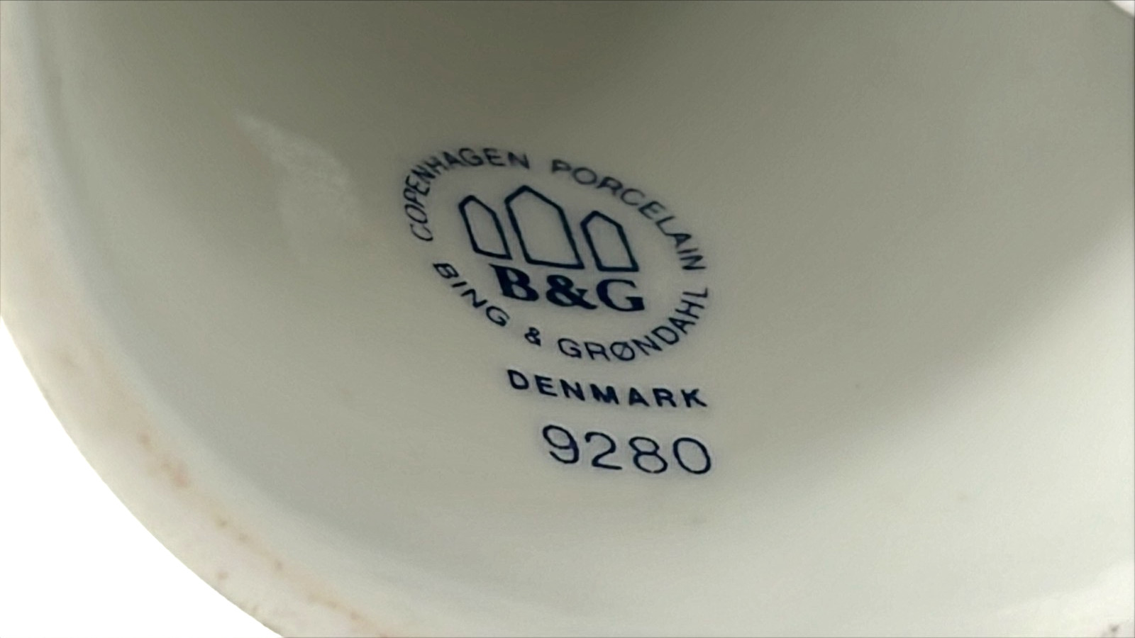 1980 Ceramic Christmas Bell Bing & Grondahl Number 9280 No Original Box