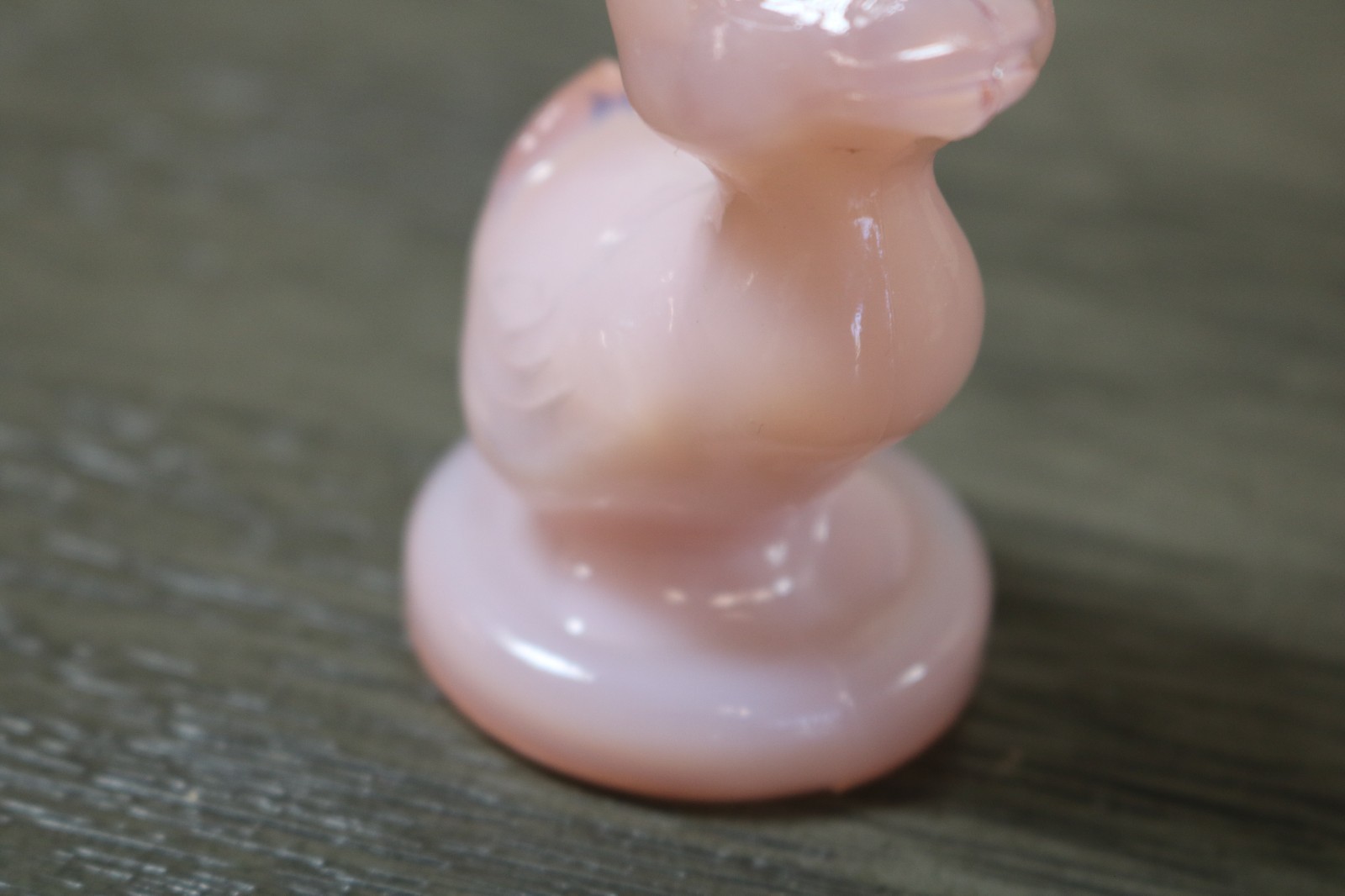 Boyd Art Glass Debbie The Duck Crown Tuscan #7 8/6/1982 B in Diamond 3″ Tall