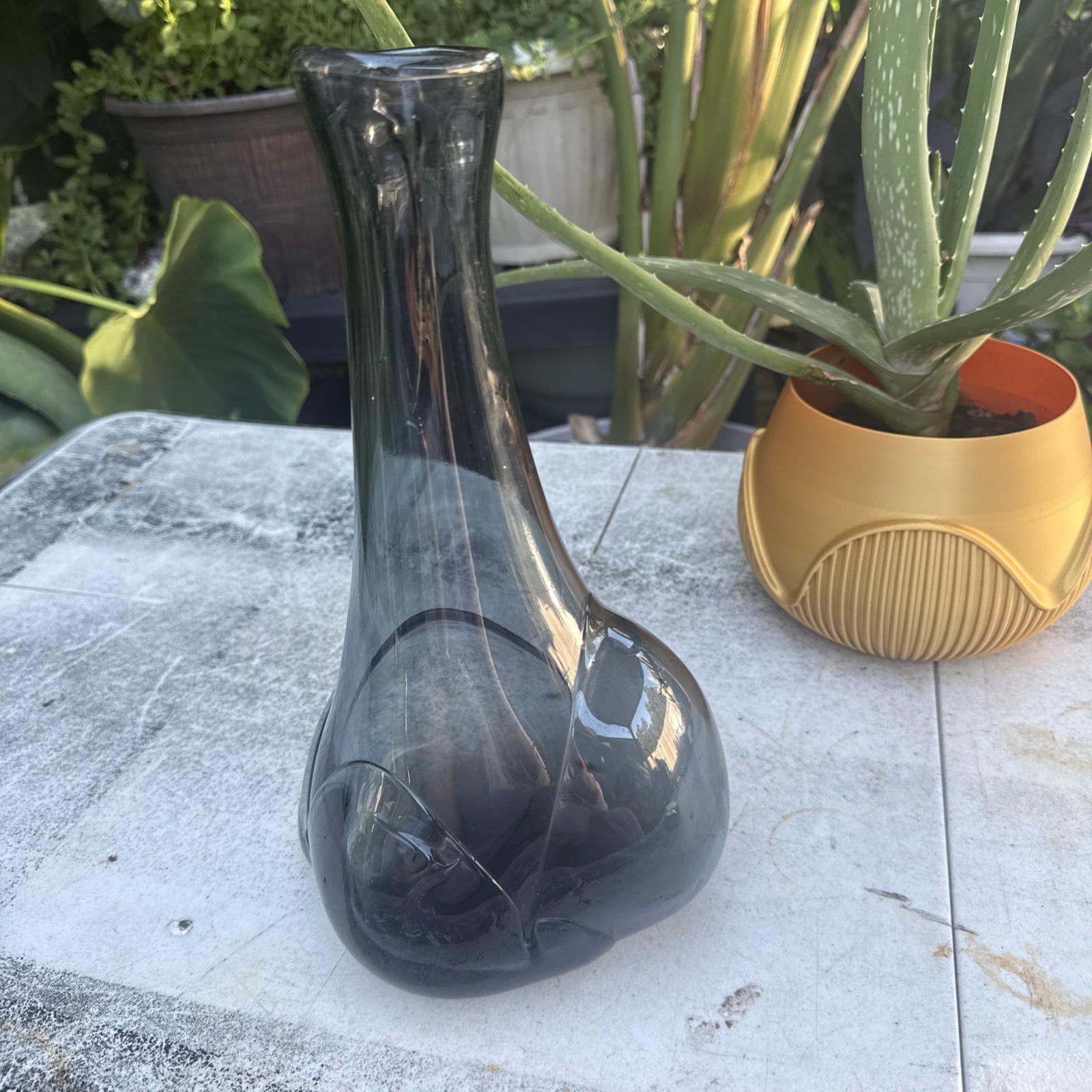 Kingwell Organic Vase Signed Dated 1972 11.5” Beautiful Hand Blown Vase First Y