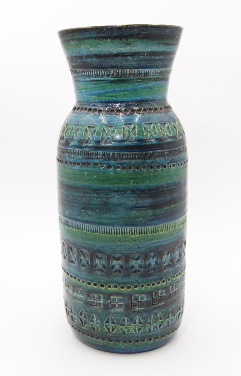 Raymor Blue with Green Vase