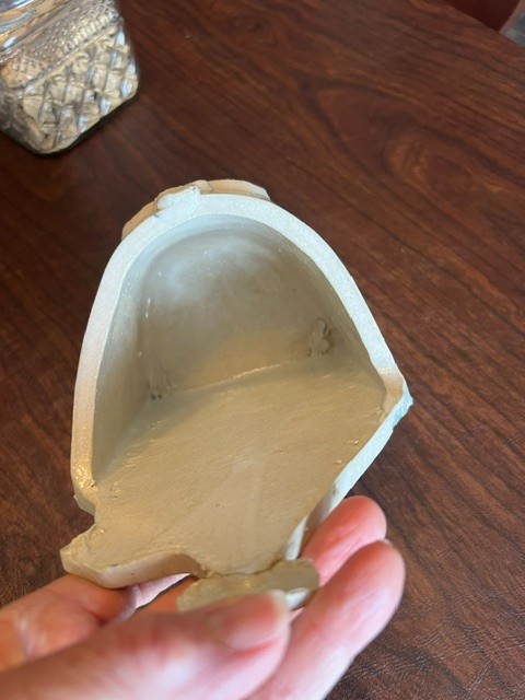 VINTAGE Jon Carlos Lopez Victorian House Planter Vase Pottery slab ceramic