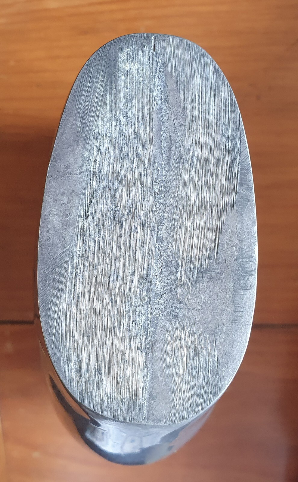 Vintage Aluminium Vase 1980s cast Picquot ware style great decor Australiana