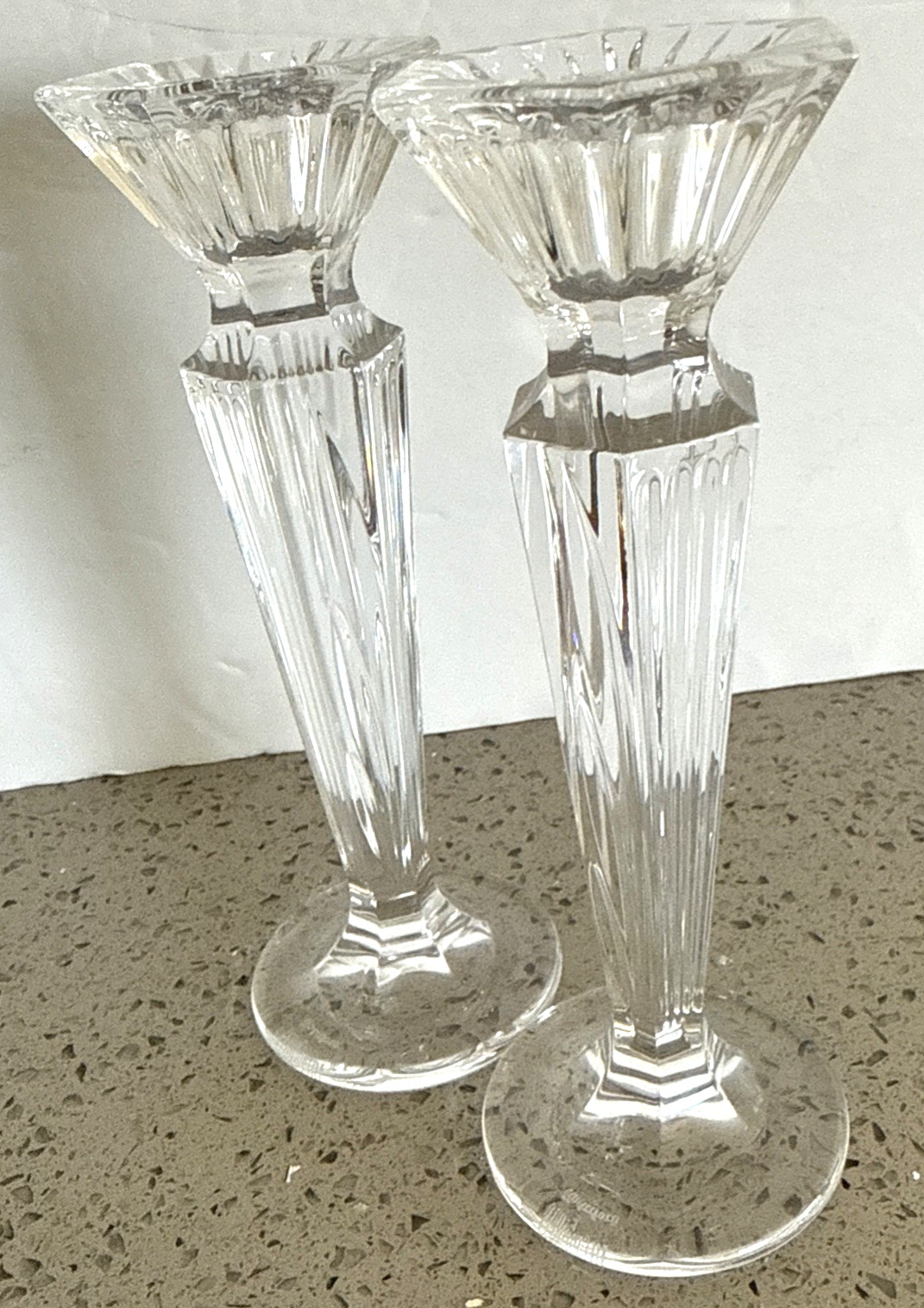 Marquis By Waterford Crystal Set of 2 Festivale Candle Holders 6″