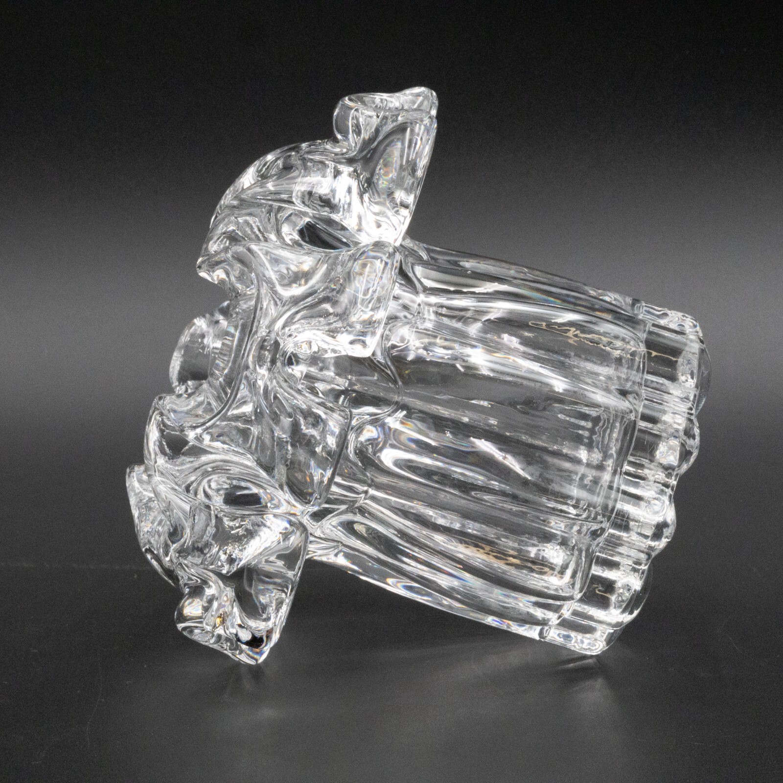 Kosta Boda of Sweden “Isabella” Crystal Vase or Candle Votive 5 1/2 inches Vinta