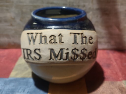 Tumbleweed Pottery, What The IRS Missed, JAR. *Refund On Any Shipping Overages*