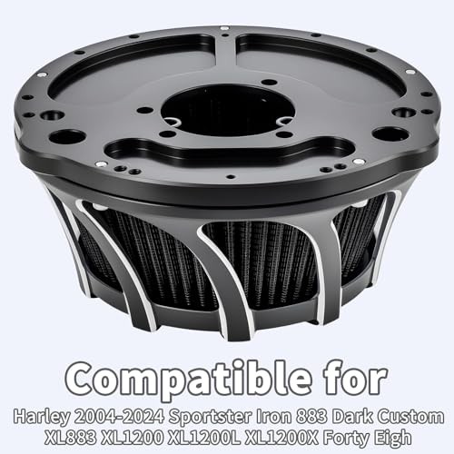 2Pc Air Cleaner Intake Filter Kit for Harley Sportster Iron – Sportster 04-24