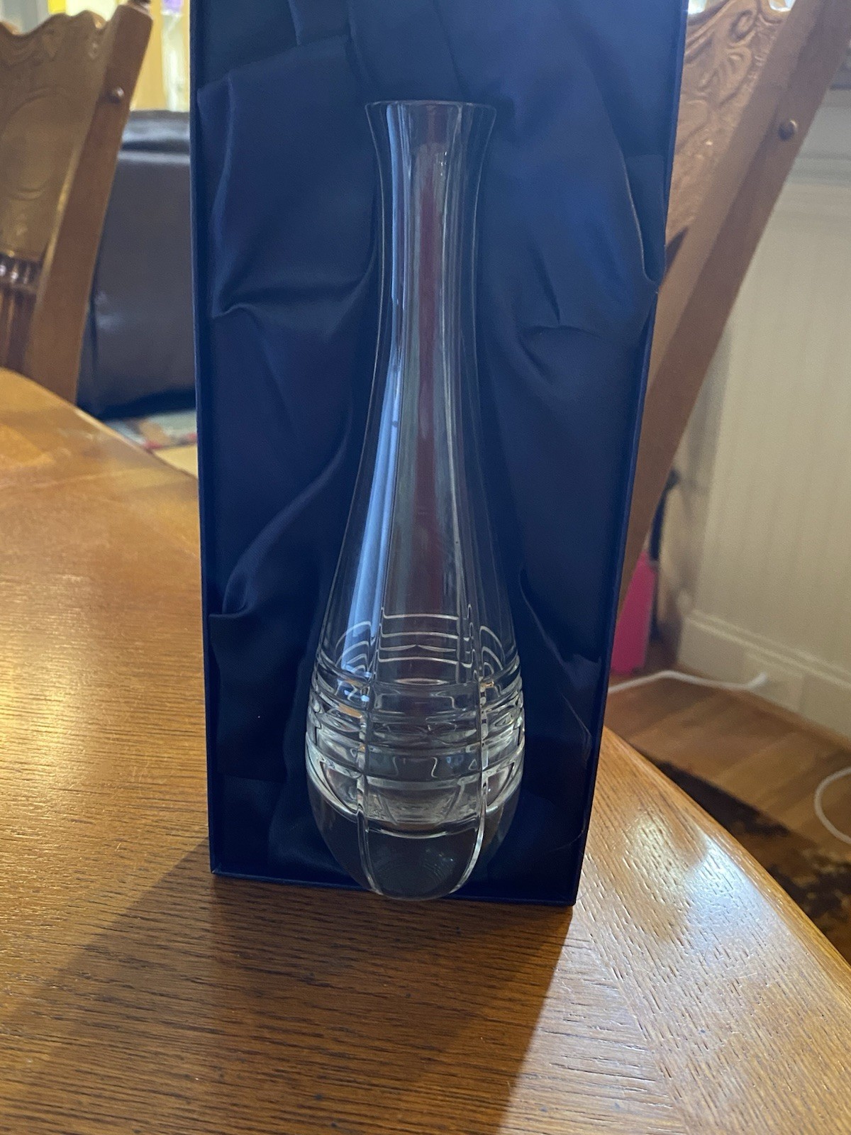 Atlantis Crystal Bud Vase 8 inches tall