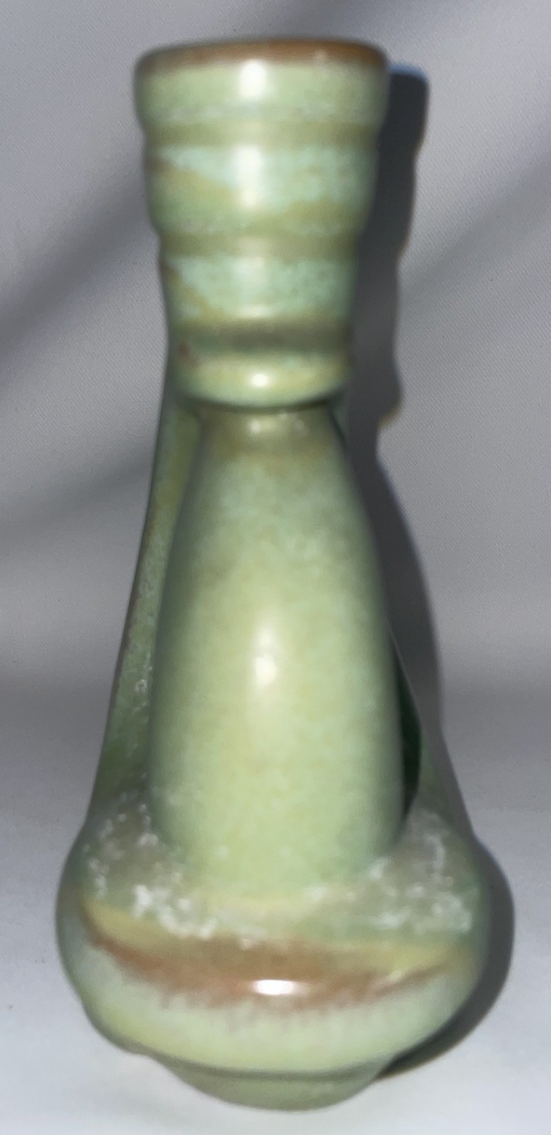 Frankoma Prairie Green 305 Candle Holder, Single 5 1/2 Inches High