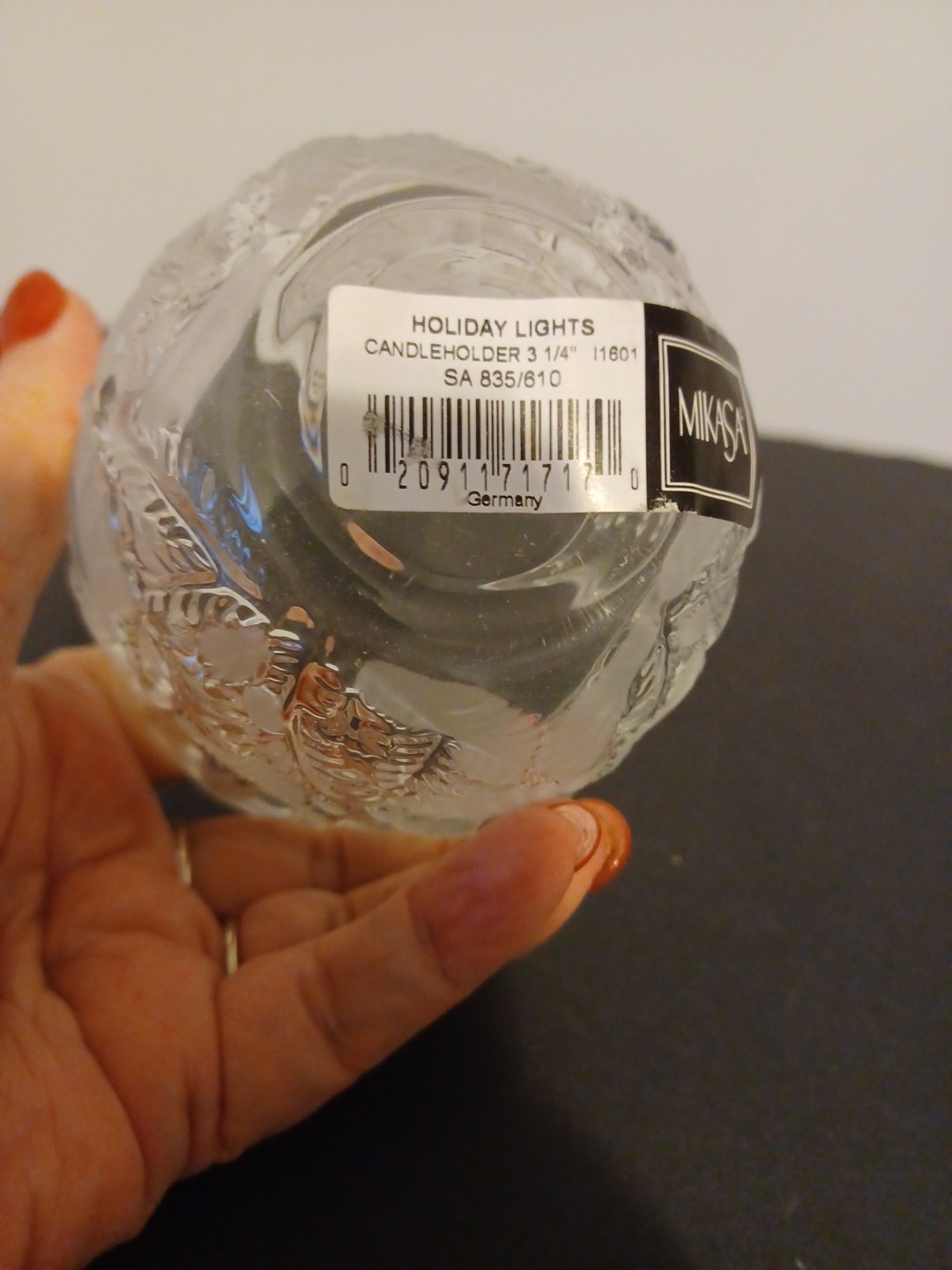 Mikasa Holiday Lights Candleholder 3.25″ Style SA835/610