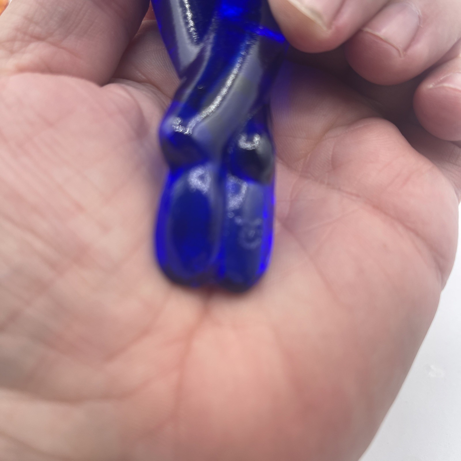 Mosser Glass Bathing Beauty Cobalt Blue Glass Soap Dish 8”