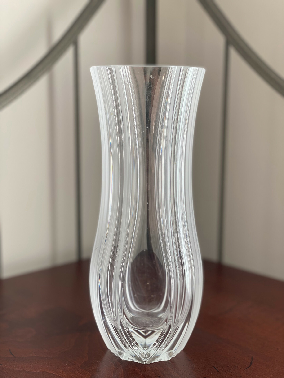 HOYA Japan Art Glass Crystal VASE Clear