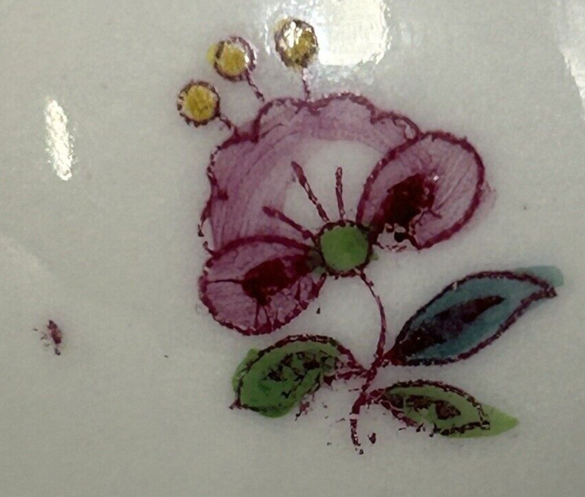 HEREND ROTCHILDS Vase 2 1/2 in tall Hand Painted Floral Design Stamped Hungary