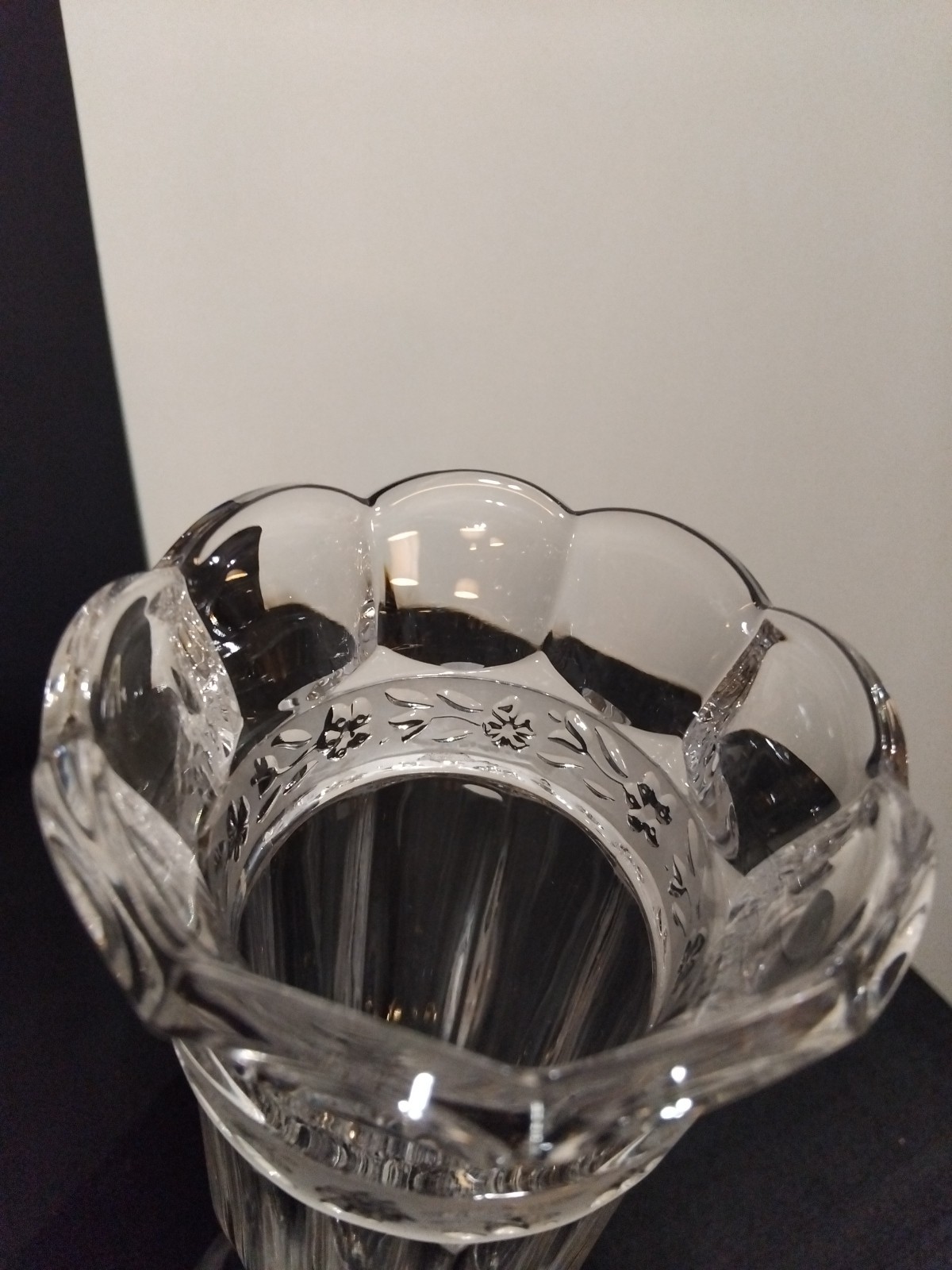 Vintage Full Lead Crystal Creations West Germany Bud Vase