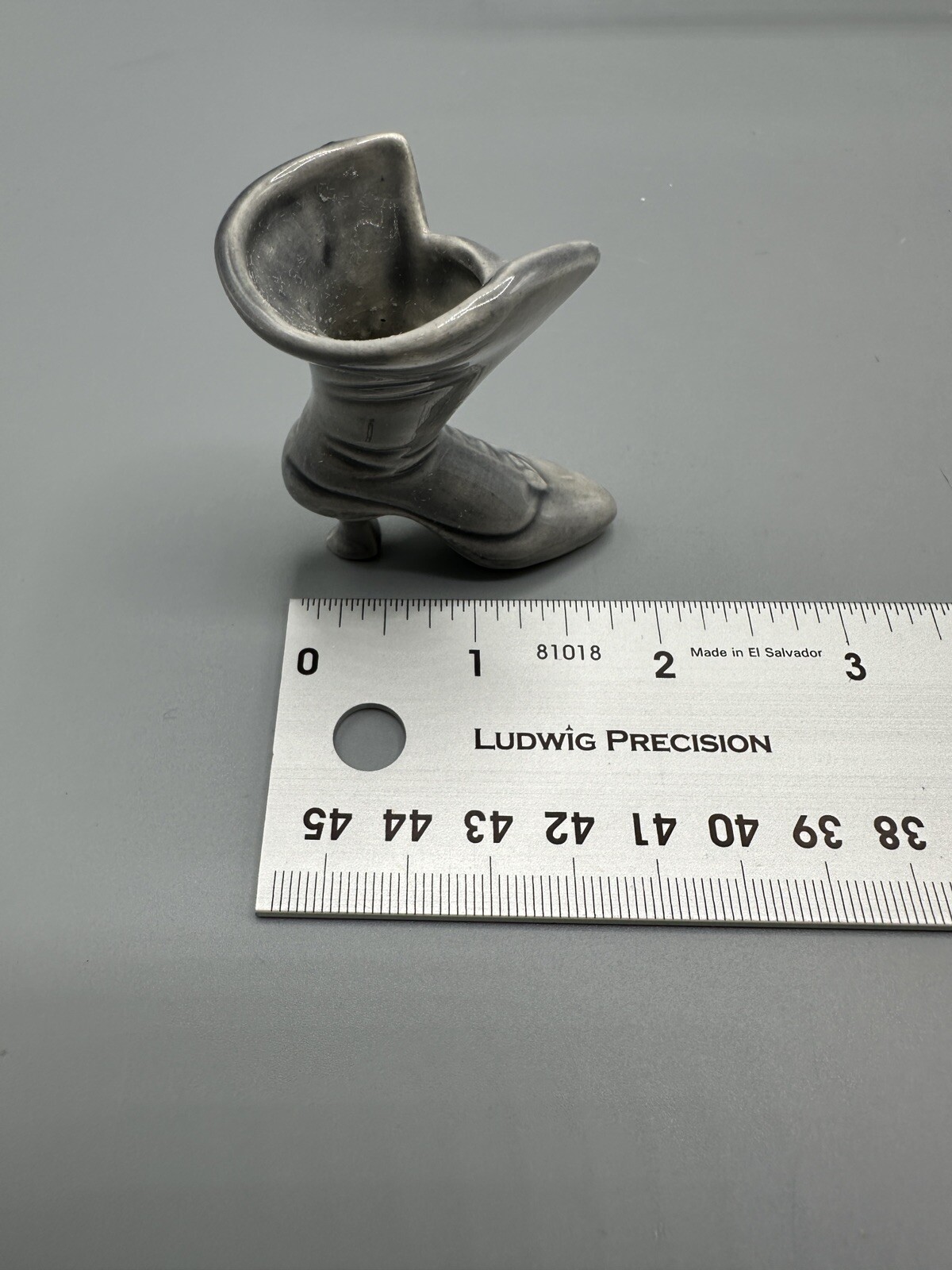 Vintage Small Ceramic Victorian Boot Vase Made in Japan 2.25” Tall x 2” Wide