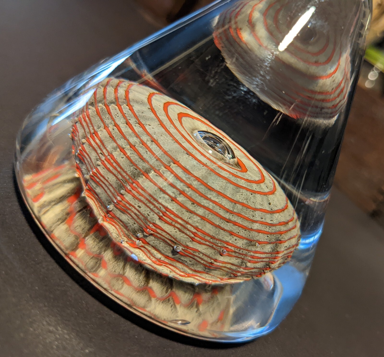 Kosta Boda Crystal Glass Pyramid Paperweight Signed Artist Bertil Vallien 98977
