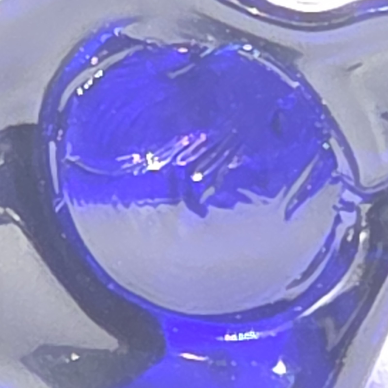 Rare Boyd Art Glass Artie The Penguin In Cobat 1960 No Base Pressed 1 Of A Kind