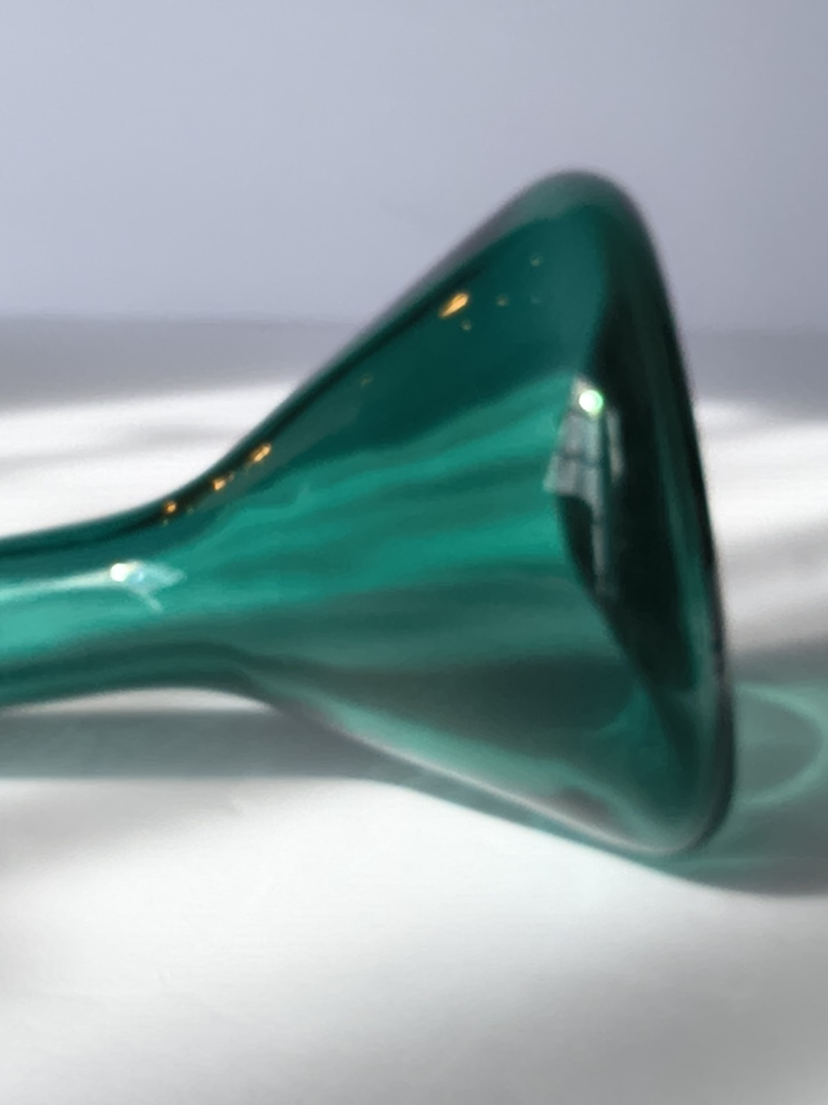 Blenko Hand blown Vintage Mini Bud Vase Model #57C Juniper 1957 Rare Collectible