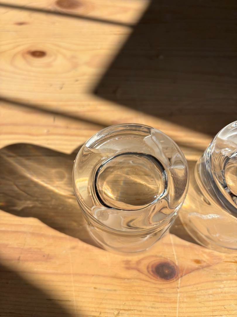 LALIQUE Lalique Hulotte Owl Glass Pair of Glasses 2.3×2.5in used